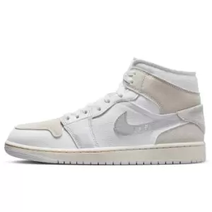 Image of jordan AIR JORDAN 1 MID SE CRAFT, WHITE/LT OREWOOD BRN-TECH GREY-SAIL