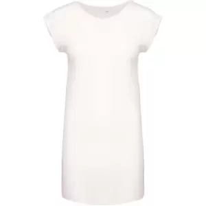 Image of Kariban Womens/Ladies T-Shirt Dress (L/XL) (Off White)