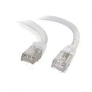 Image of C2G 0.5m Cat6a Booted Shielded (SSTP) Network Patch Cable White