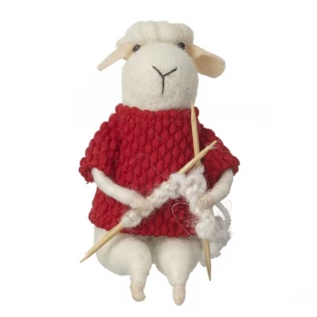 Image of Wool Sheep Knitting Decoration By Heaven Sends