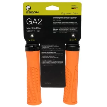 Image of Ergon GA2 Ergonomic Mountain Bike Grips - Orange
