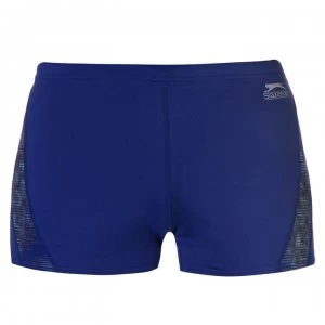 Image of Slazenger Curve Panel Boxers Mens - Navy/Green