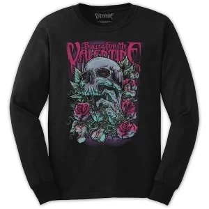 Image of Bullet For My Valentine - Skull Red Eyes Unisex Medium T-Shirt - Black