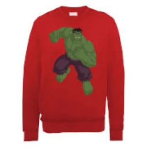 Image of Marvel Avengers Assemble Hulk Pose Sweatshirt - Red - L