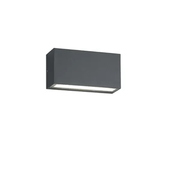 Image of Trent Modern Outdoor Up Down Wall Lamp Anthracite 3000K IP65