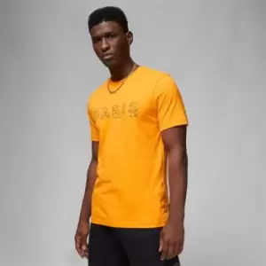 Image of Air Jordan J Psg Ss Tee - Yellow