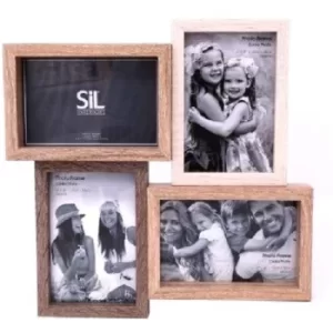 Image of Wooden Quad Photo Frame 31cm