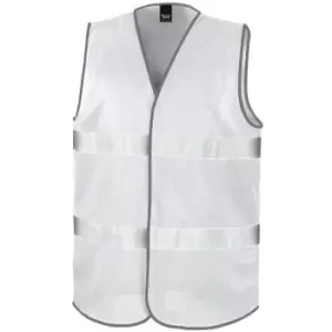 Image of Result Core Adult Unisex Motorist Hi-Vis Safety Vest (2XL) (White) - White