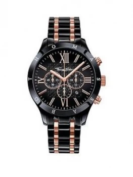 Image of Thomas Sabo Rebel Urban Black Dial Chronograph Bracelet Mens Watch, One Colour, Men