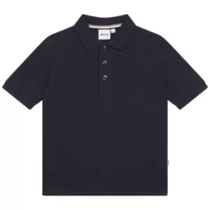 Image of Boss Tonal Polo Shirt Juniors - Blue