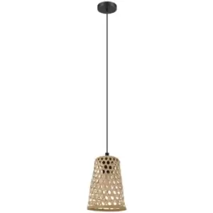 Image of Claverdon Dome Pendant Ceiling Light Black - Eglo