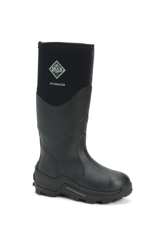 Image of Muck Boots Mens Womens Muckmaster Neoprene Wellington Boots Black - UK 5 Black unisex EA1085BK5