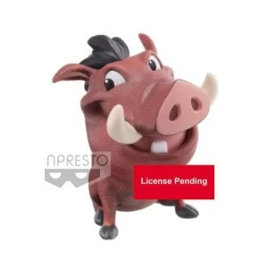 Image of Lion King Pumbaa Disney Fluffy Puffy Mini Figure