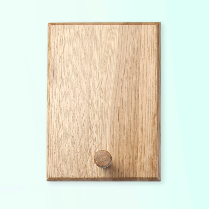 Image of Treat Republic Luxury Wooden Peg Hook Brown