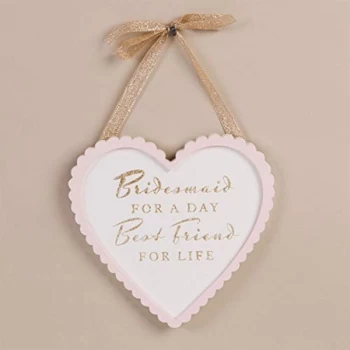 Image of Amore By Juliana Heart Plaque - Bridesmaid & Best Friend