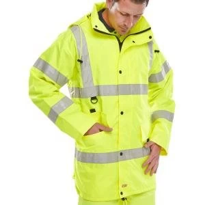Image of B Seen High Visibility Jubilee Jacket Medium Saturn Yellow Ref JJSYM