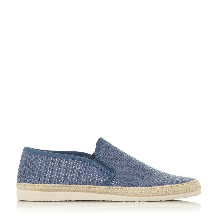 Image of Dune 'Fury' Slip On Espadrille Shoes - 8 - blue
