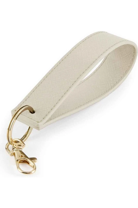 Image of Bagbase Boutique Wristlet Keyring in Natural Natural Unisex One Size