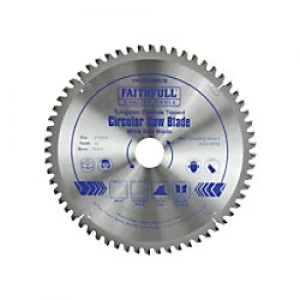 Image of Faithfull TCT Cross Cut Mitre Saw Blade 216 x 30 mm x 60T