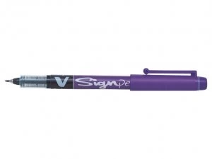 Image of Pilot V Sign Liquid Ink Pen Violet PK12