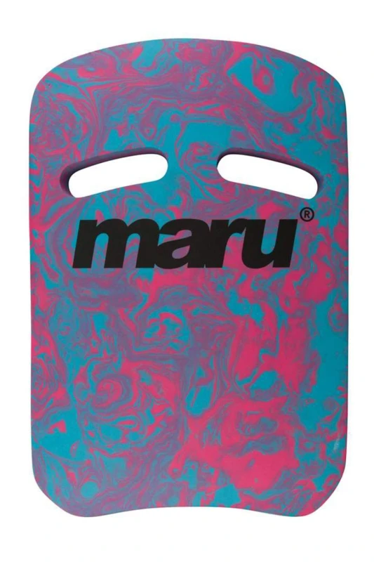 Image of Maru Swirl Two Grip Fitness Kickboard - Blue/Pink Multi unisex