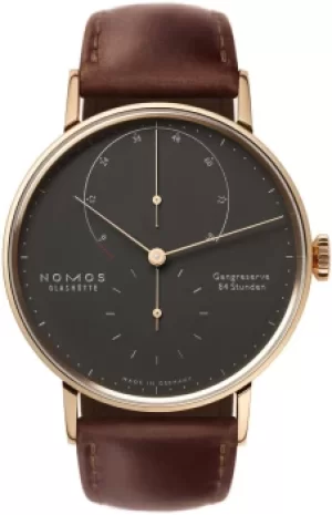 Image of Nomos Glashutte Watch Lambda 39 Velvet Black Sapphire Crystal
