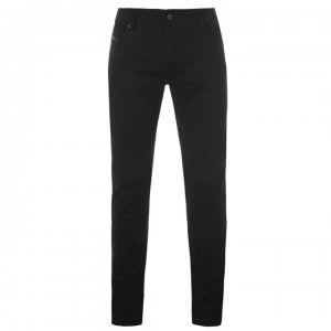 Image of Diesel Sleenker Stretch Skinny Jeans - Black 069EI