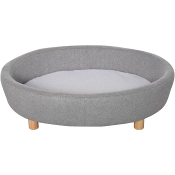 Image of Pet Sofa Soft Couch Sponge Cushioned Bed Wooden legs - Pawhut