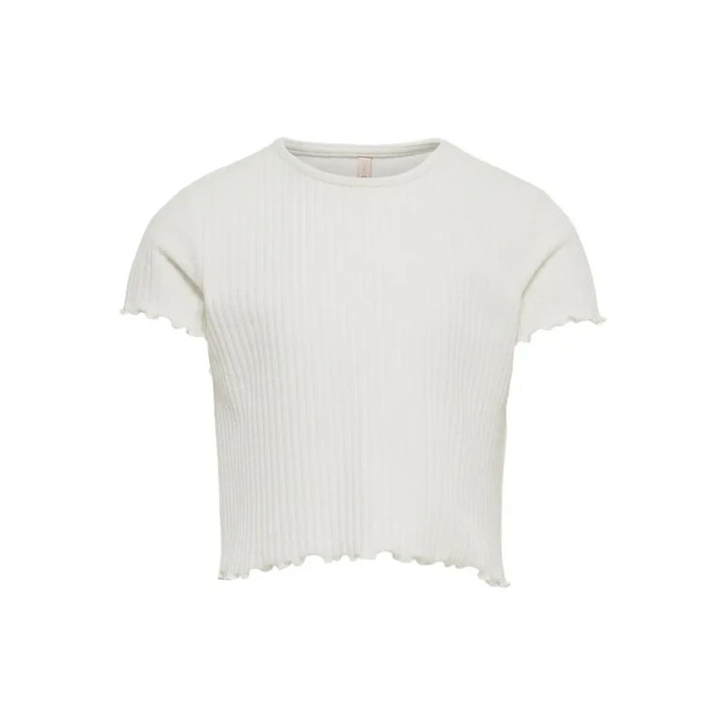 Image of KIDS ONLY Short Sleeve T-Shirt White Baby 7/8Y (120 to 126CM);9/10Y (132 to 138CM);11/12Y (144 to 150CM);13/14Y (153 to 156CM)