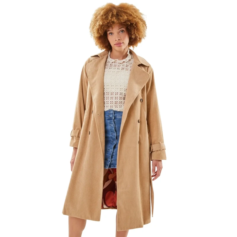 Image of La Petite Etoile Womens trench coat La Petite Etoile Eulalie Beige Female 36