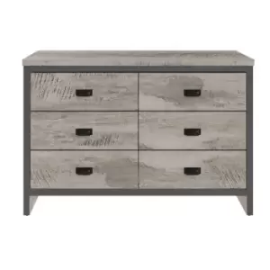 Image of GFW Boston 3+3 Drawer Chest Grey