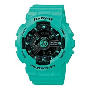 Image of Casio Baby-G Standard Analog-Digital Watch BA-111-3A - Green (Blue)