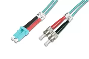 Image of Digitus Fiber Optic Multimode Patch Cord, OM 3, LC / ST
