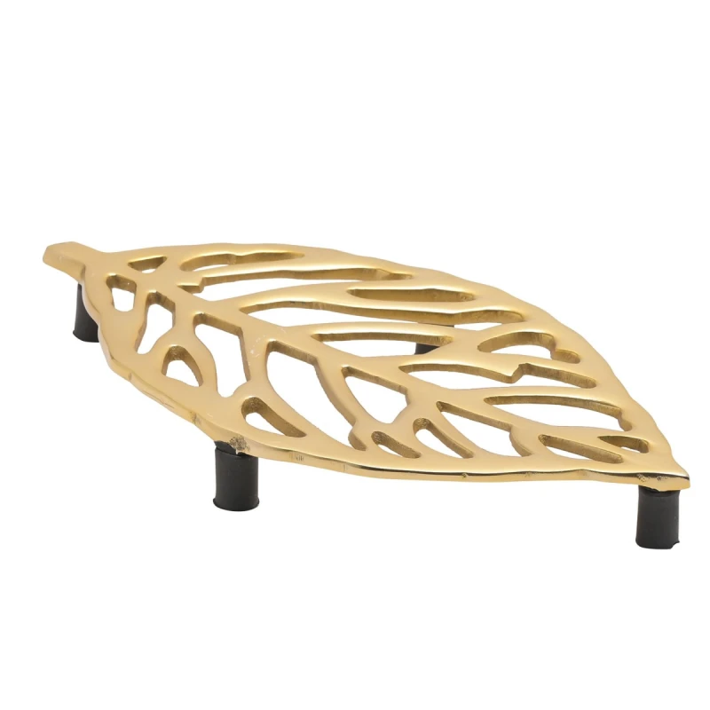 Image of The Christmas Gift Co. Gold Leaf Trivet Multi