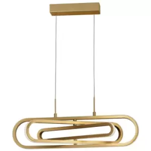 Image of Merano - Antonino Integrated LED Pendant Ceiling Light Gold Aluminium LED 50W 3500Lm 3000K