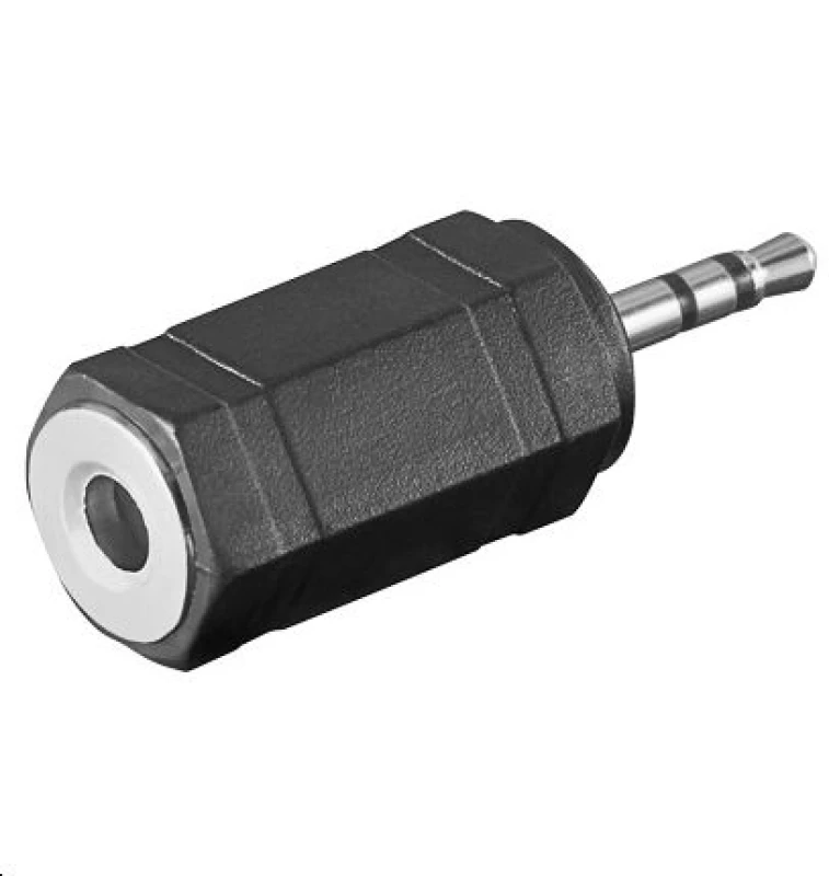 Image of Microconnect AUDASM cable gender changer 2.5mm 3.5mm Black
