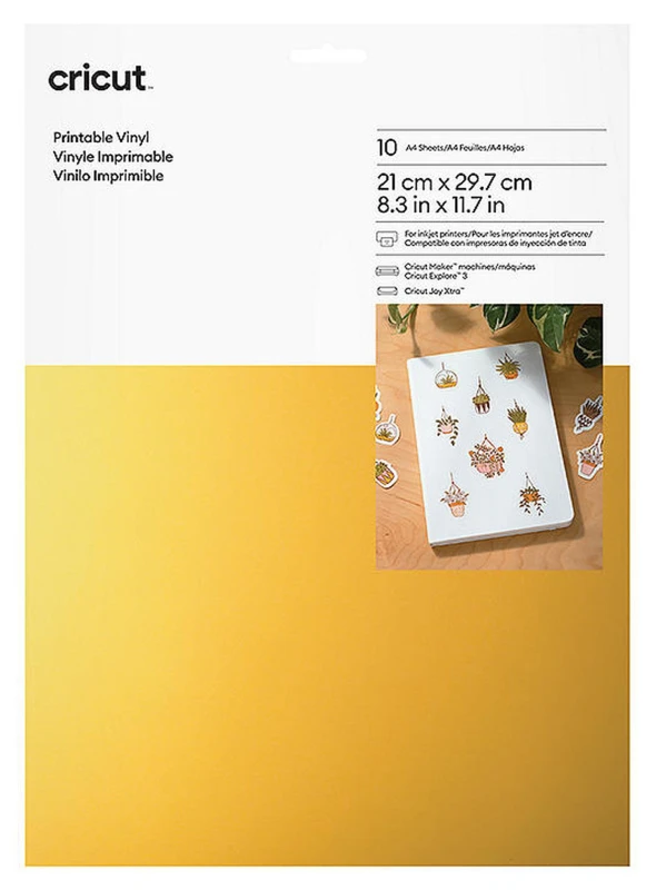 Image of CRICUT Cricut Joy Xtra Printable Vinyl (Gold) 30 Sheets 2010364 - KTO