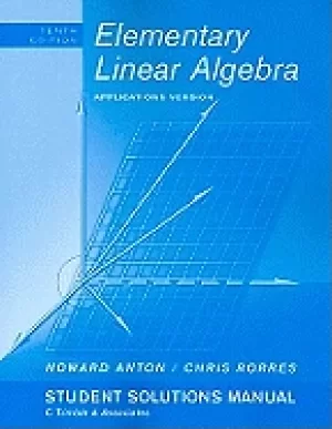 Image of student solutions manual to accompany elementary linear algebra with applic