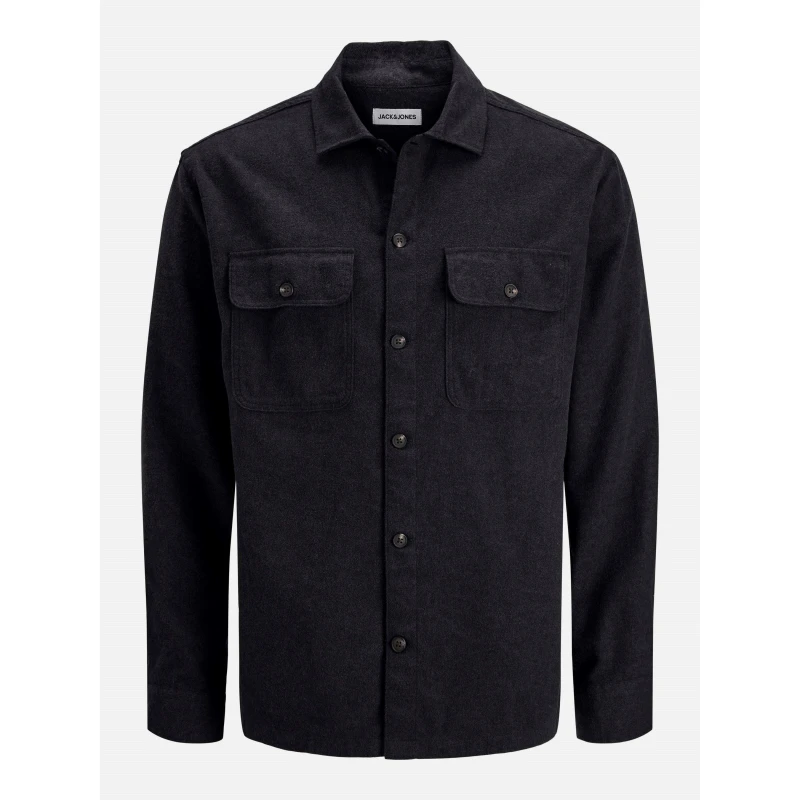 Image of Jack and Jones Charge Overshirt Mens Black male M