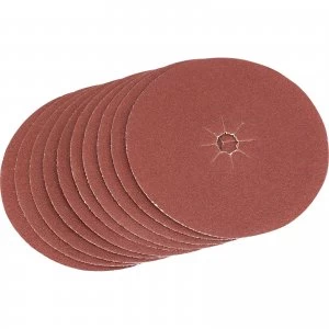 Image of Draper Aluminium Oxide Sanding Discs 125mm 125mm 80g Pack of 5
