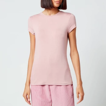 Image of Ted Baker Womens Calmin Plain Fitted T-Shirt - Pale Pink - UK 12