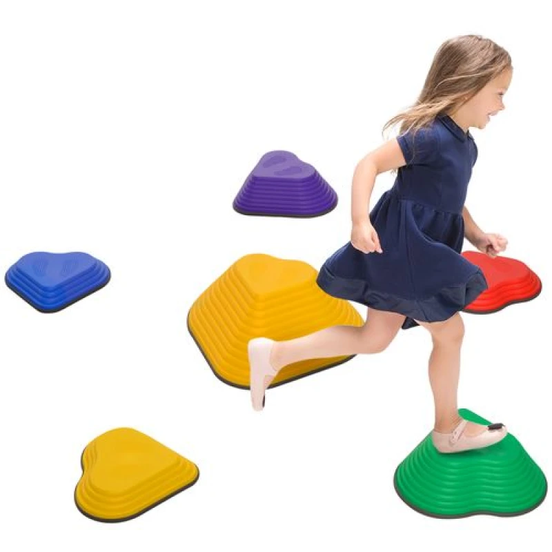 Image of AIYAPLAY 6PCs Kids Stepping Stones - Non-Slip Stackable River Stones TJ Hughes 5061025055883