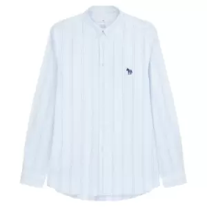 Image of Paul Smith Long Sleeve Striped Shirt - Blue
