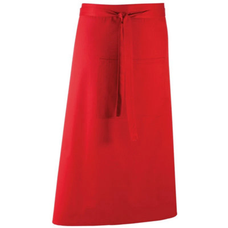 Image of Premier Premier Colours Bar Apron in Red Red One Size Unisex 5063470680061