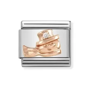 Image of Nomination Classic Rose Gold Snowman Charm