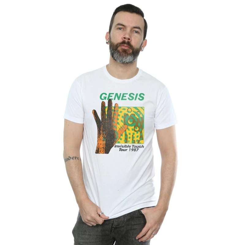 Image of Genesis Genesis Men Invisible Touch Tour T-Shirt in White Size: Small White S Male 5057245948883