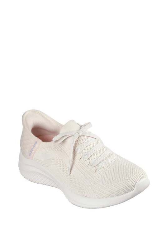 Image of Skechers Womens Ultra Flex 3.0 Slip In Lace Natural Size: 8 Natural Female 8