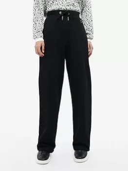 Image of Barbour International Parallel Wide Leg Jogger - Black, Size 16, Women