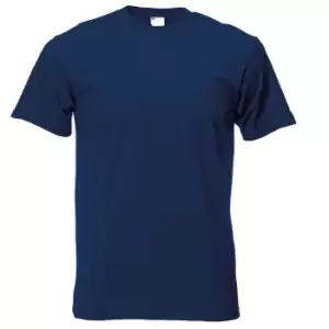 Image of Mens Short Sleeve Casual T-Shirt (Small) (Navy Blue)