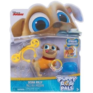Image of Puppy Dog Pals Rolly with Scuba Light Up Pal